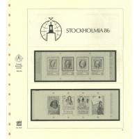 Stockholmia 1986 Sverige Dual