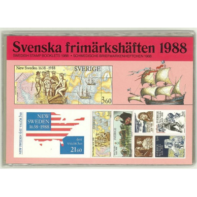 Sverige Postens årssats häften 1988