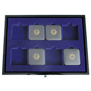 Premium låda för 8 myntetuier